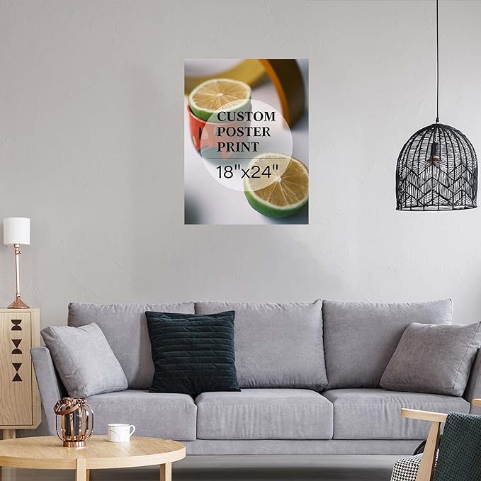 jenesaisquoi Custom Canvas Art Print 18" x 24", Upload Your Photo Image Custom Personalized Photo to Poster Printing Home Decor Wall Art Prints (Unframed)