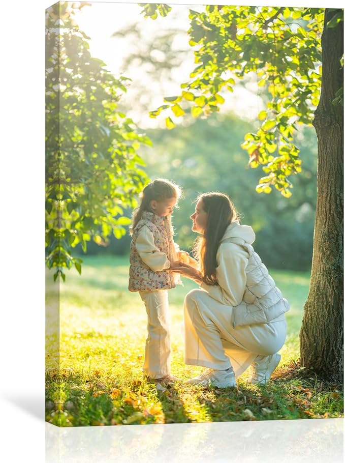 GMissT Canvas Prints With Your Photos - Personalized Pictures On Canvas Custom Poster for Home Decor - Floating Frames & Gift Wrapping Available