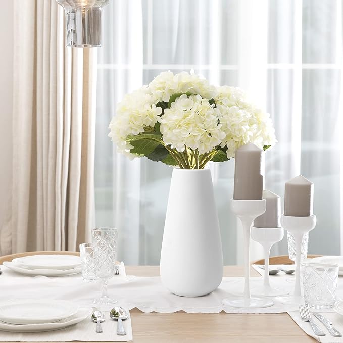 Premium Ceramic Vase for Pampas Grass - Flower Vase for Home Decor, Minimalism Style for Modern Table Shelf, Vases for Flowers for Kitchen Living Room Centerpieces, Office Desk Vase (Medium)