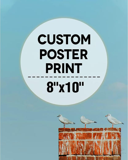 wall26 Custom Poster Prints - Upload Your Baby Image/Photo, Personalized Photo to Poster Printing, Durable and Waterproof, Home Decor Wall Art Prints - 8x10 inches