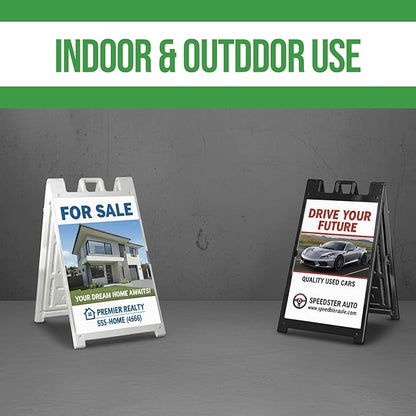 Custom A-Frame Sign Inserts by BCB Print - Durable & Weather-Resistant Plastic Panels | Custom Print Inserts for Sidewalk Boards, Restaurants, Retail & Event Signage | 24"x36"