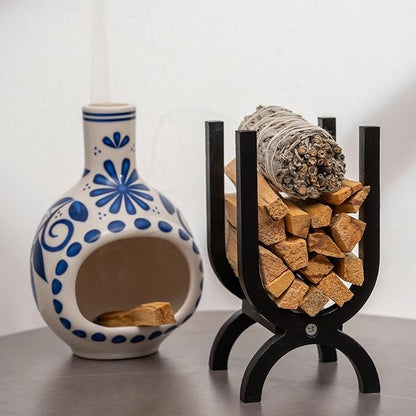 Wooden Palo Santo Holder-Incense Storage Ideal for Palo Santo Sticks&Sage|Perfect for Meditation, Zen Rituals Energy Cleansing|Spiritual Decor for Yoga, Mindfulness Aromatherapy