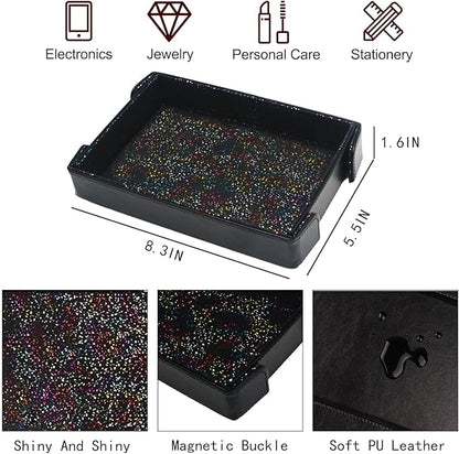 Valet Tray, Desktop Organizer and Catchall Tray for Keys, Wallet, Phone, Jewelry | Multi-Use Entryway Table, Desk & Nightstand Storage for Men & Women
