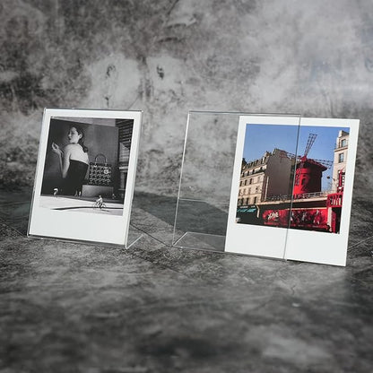 iFreak Polaroid Photo Frame for Polaroid Now i-Type/600/SX-70/OneStep+/Instax Wide 300/200/210 3.5 x 4.25 inch Films,L-Shape Memory Display Frame. (6 Pack, 3.5X4.25)