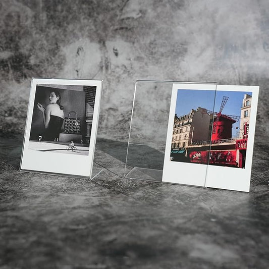 iFreak Polaroid Photo Frame for Polaroid Now i-Type/600/SX-70/OneStep+/Instax Wide 300/200/210 3.5 x 4.25 inch Films,L-Shape Memory Display Frame. (6 Pack, 3.5X4.25)