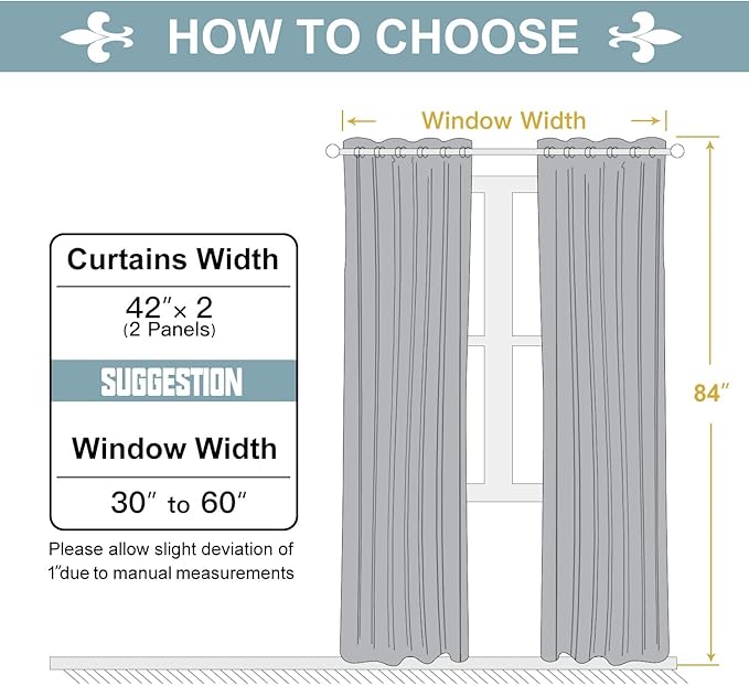 ChrisDowa Grommet Blackout Curtains for Bedroom and Living Room - 2 Panels Set Thermal Insulated Room Darkening Curtains (Forest Green, 42W x 84L)