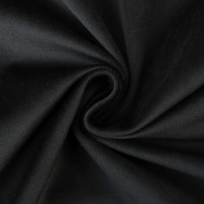 LIGICKY Set of 2 Black Velvet Throw Pillow Covers Modern Minimalist Style Solid Decorative White Rope Edging Soft Square Cushion Cases for Sofa Bedroom Party Décor, 24 x 24 inch