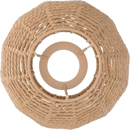 Lampshade for Cover Table Lamp Rattan Lamp Pendant Light Vintage Hanging Lighter Cafe Restaurant Home Decor Retro Lampshade
