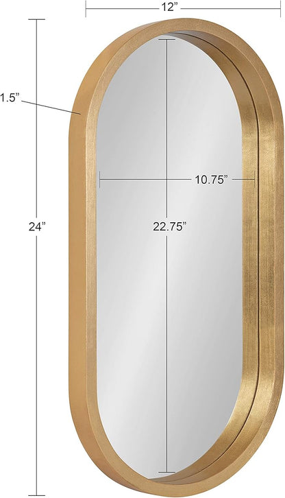 Kate and Laurel Travis Capsule Framed Wall Mirror