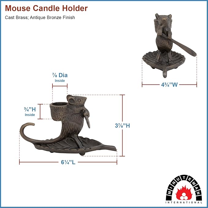 Intrepid Mouse Candleholder