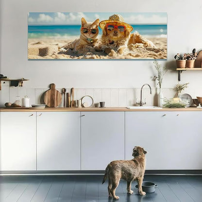 JIMUJIA Custom Canvas Art Print 36"x12" - Unframed Artwork, Personalized Wall Decor, Customizable Photo, Custom Portrait, Office, Living Room, Bedroom Wall Art(36×12in,Unframe)