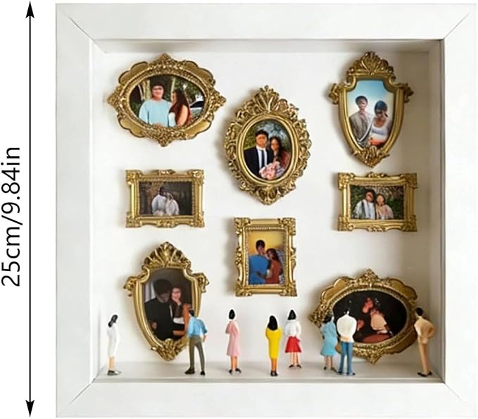 DIY Mini Museum Silhouette Box Unique Memory Keepsake for Home Decor 2026 New Mini Museum Display (White)