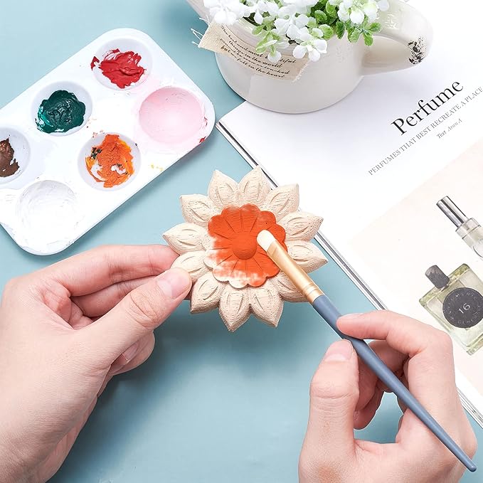 GORGECRAFT 4PCS Wooden Carved Onlay Appliques Flower Carving Decal Corner Craft Unpainted Furniture Home Decoration Wood Carving Decal for Dresser Bed Door Cabinet Wardrobe Ceiling 3.15"x3.15"