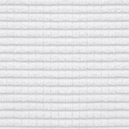 Easy-Going Stretch Individual Loveseat Couch Cushion Cover Sofa Cushion Furniture Protector Sofa slipcover Soft Flexibility with Elastic Bottom (2-Piece Loveseat Cushion Cover, Snow White)