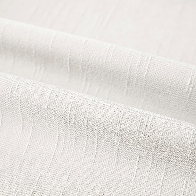 Foindtower Pack of 2 Soft Textured Throw Decorative Pillow Covers Square Accent Solid Cushion Cover Cozy Neutral Farmhouse Pillow Case for Couch Sofa Bedroom Living Room 18x18 Inch, Ivory White