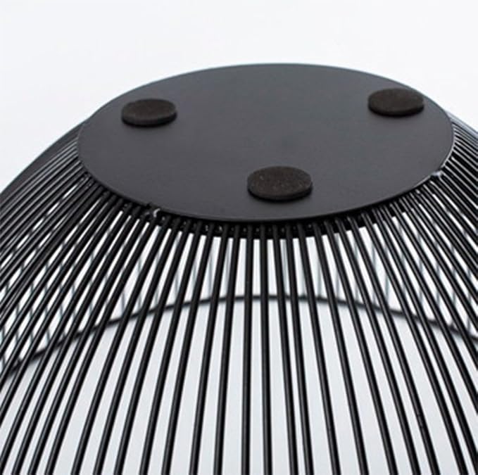 Metal Wire Fruit Basket, Black Fruit Vegetable Bowl for Kitchen Counter, Round Produce Storage Basket for Veggie Snack (Round A)