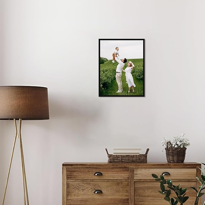 jenesaisquoi Upload Your Photo Image Custom Personalized Photo to Poster Printing Home Decor Wall Art Prints (Black Frame, 11" x 14")