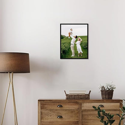 jenesaisquoi Upload Your Photo Image Custom Personalized Photo to Poster Printing Home Decor Wall Art Prints (Black Frame, 11" x 14")
