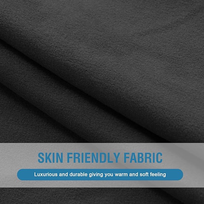 H.VERSAILTEX Fleece Couch Cushion Covers Stretch Couch Covers for 3 Cushion Couch Sofa Thick and Soft Couch Covers Washable (3 Seater Cushion Cover, Grey)