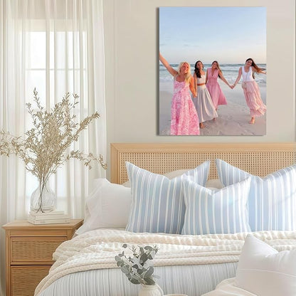 JIMUJIA Custom Canvas Art Print 20"x24" - Unframed Artwork, Personalized Wall Decor, Customizable Photo, Custom Portrait, Office, Living Room, Bedroom Wall Art(20×24in,Unframe)