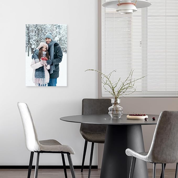 YYYYHPP Canvas Prints with Your Photos, Personalized Photo to Canvas Wall Art,Canvas Printing for Wedding, Family, Baby, Pets, Home Office Decor, Wrapped Frame 16"x24"