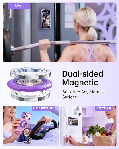 SYNCWIRE for MagSafe Phone Grip, Birthday Christmas Stocking Stuffers Surprise White Elephant Gifts for Women Mom Her Best Friends Sister Wife Teen Girl Magnetic Phone Ring Holder Kickstand Stand