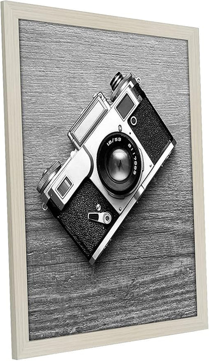 Americanflat 16x20 Picture Frame with Polished Plexiglass - Wide Picture Frames Made of Engineered Wood for Vertical or Horizontal Wall Display - Epic Collection - Light Wood