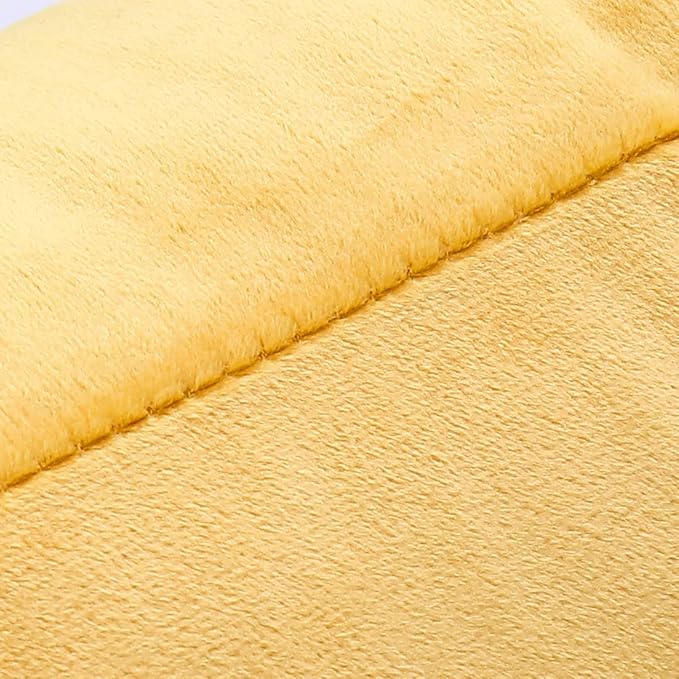 NiNi ALL Decorative Throw Pillow Covers Velvet 28x28 Inch Pack of 2 Yellow Cushion Covers Soft for Couch Sofa Bedroom Living Room Outdoor