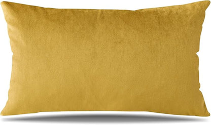 Artscope Luxury Velvet Pillow Covers Super Soft Decorative Rectangle Throw Pillow Covers Case Cushion Covers for Sofa Couch Bedroom Car Decor 16x24 Inch Gold