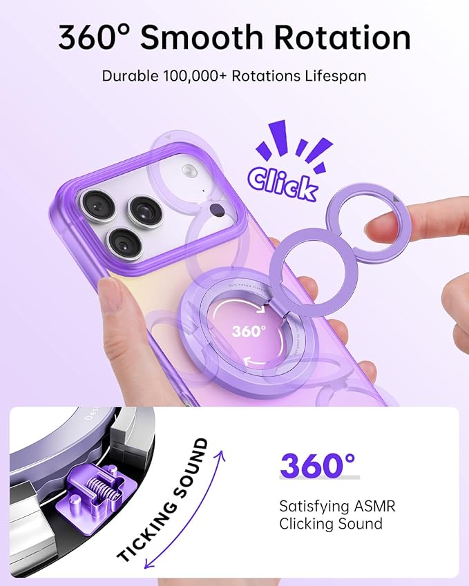 SYNCWIRE for MagSafe Phone Grip, Birthday Christmas Stocking Stuffers Surprise White Elephant Gifts for Women Mom Her Best Friends Sister Wife Teen Girl Magnetic Phone Ring Holder Kickstand Stand