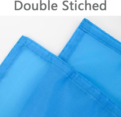 Solid Blue Flag 3x5 Ft Blank Blue Flags Vivid Color Double Stitched Plain Flag with Brass Grommets