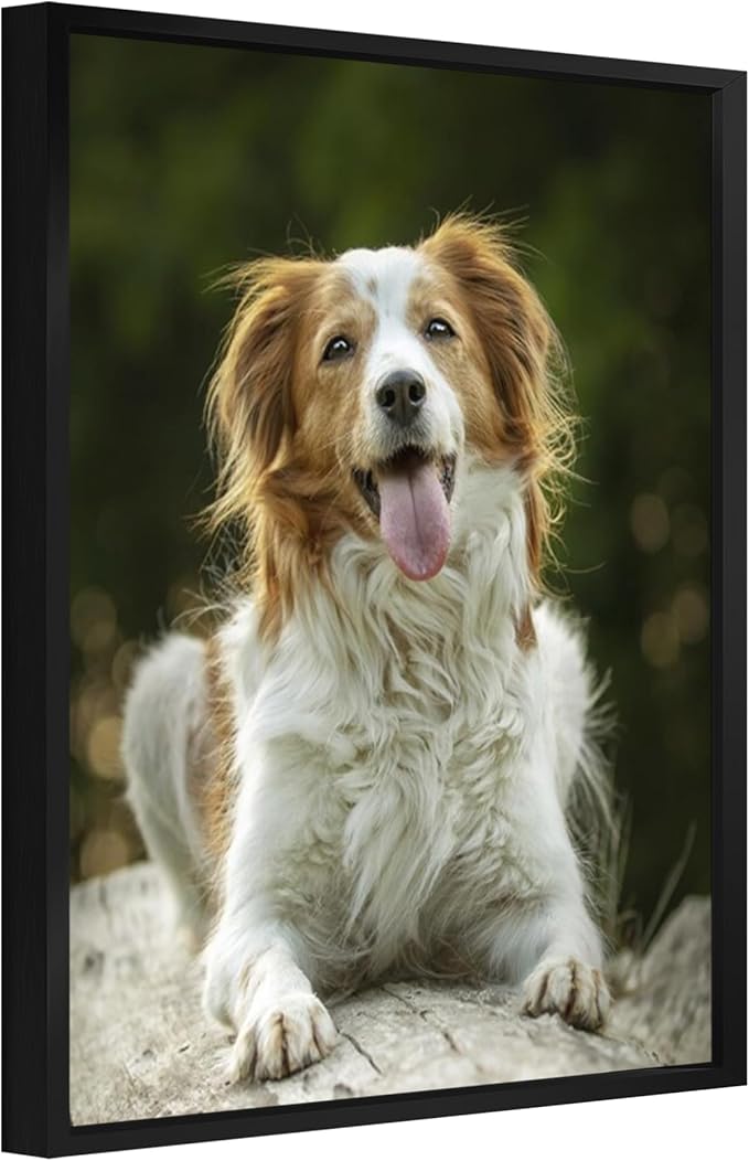 jenesaisquoi Upload Your Photo Image Custom Personalized Photo to Poster Printing Home Decor Wall Art Prints (Black Frame, 16" x 20")