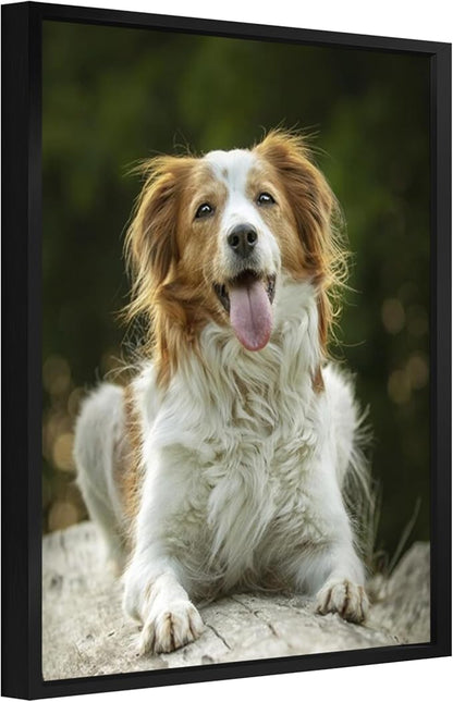 jenesaisquoi Upload Your Photo Image Custom Personalized Photo to Poster Printing Home Decor Wall Art Prints (Black Frame, 16" x 20")