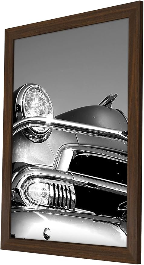 Americanflat 18x24 Poster Frame with Polished Plexiglass - Wide Picture Frames Made of Engineered Wood for Vertical or Horizontal Wall Display - Epic Collection - Walnut