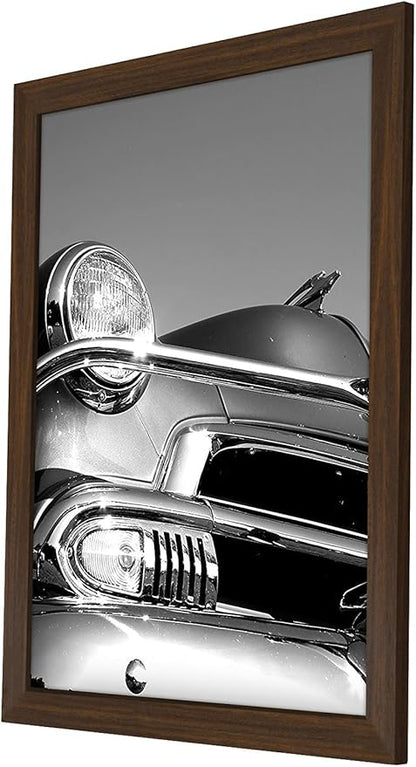 Americanflat 18x24 Poster Frame with Polished Plexiglass - Wide Picture Frames Made of Engineered Wood for Vertical or Horizontal Wall Display - Epic Collection - Walnut