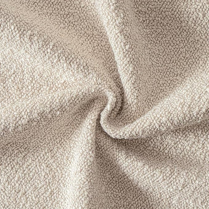 MIULEE 22x22 Inch Decorative Euro Sham Throw Pillows for Bed Set of 2 Textured Boucle Neutral Winter Throw Pillow Covers Oatmeal Accent Solid Euro Couch Pillowcases Sofa Livingroom Home Decor