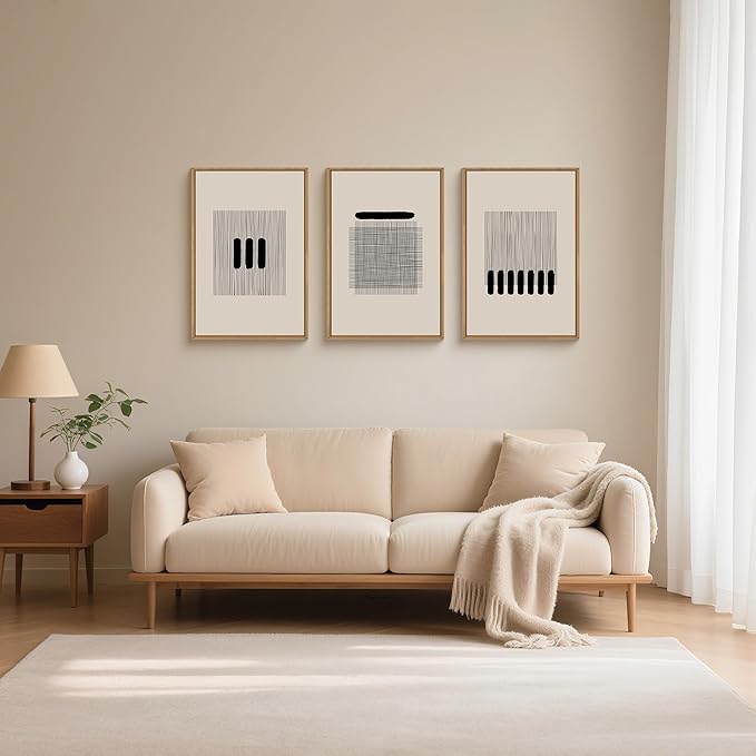 HLNIUC Christian Framed Wall Art Set of 3,Jesus Leaves the 99 Sheep Religious Wall Decor(24x36),Minimalist Abstract Bible Line Canvas Painting,70x7 Forgiveness Artwork for Church,Living Room,Bedroom