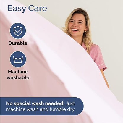Cal King Size 4 Piece Sheet Set - Comfy Breathable & Cooling Bed Sheets Set - Hotel Luxury Bedding for Women, Men, Kids, Teens, Boys & Girls - Deep Pockets and Wrinkle Free - Oeko-Tex - Lavender Pink