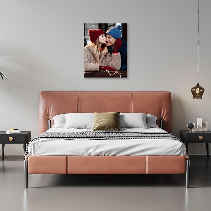 YYYYHPP Canvas Prints with Your Photos, Personalized Photo to Canvas Wall Art,Canvas Printing for Wedding, Family, Baby, Pets, Home Office Decor, Wrapped Frame 24"x30"