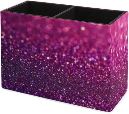 Fashion Work Table Pen Organizer Pencil Pen Holder Office Home Desk Organize Pink Glitter Pattern