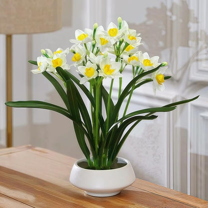 Ceramic Japanese Ikebana Vase Set with 2 inch Flower Frog Handmade Flower Pot Flower Arrangement Floral Art Supplies Flower Bowl Decorative Flower Vase