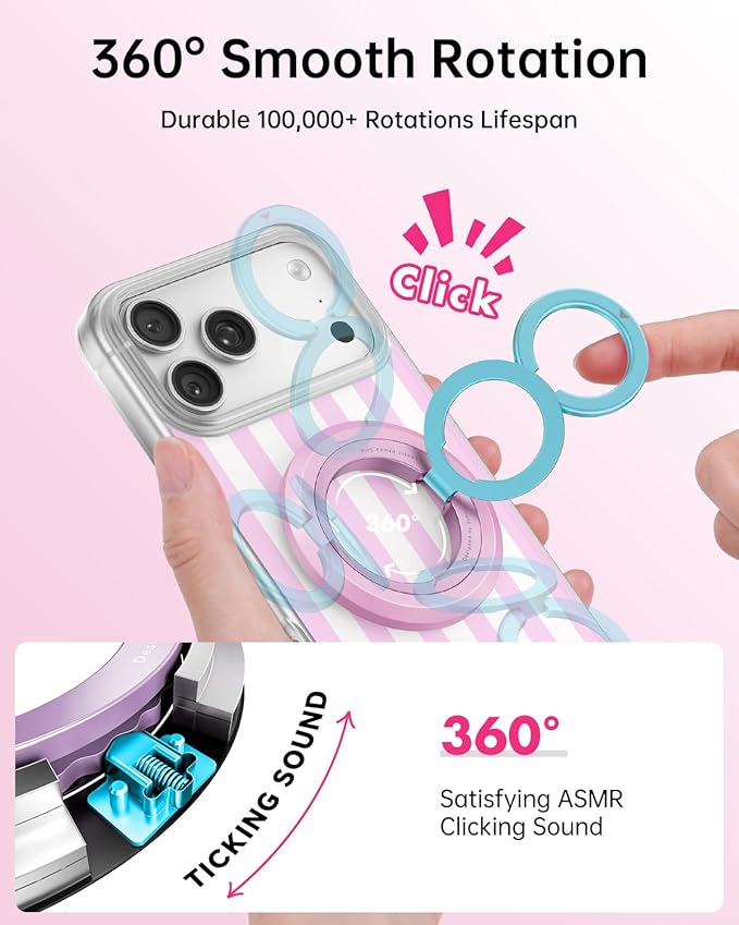 SYNCWIRE for MagSafe Phone Grip, Birthday Christmas Stocking Stuffers Surprise White Elephant Gifts for Women Mom Her Best Friends Sister Wife Teen Girl Magnetic Phone Ring Holder Kickstand Stand