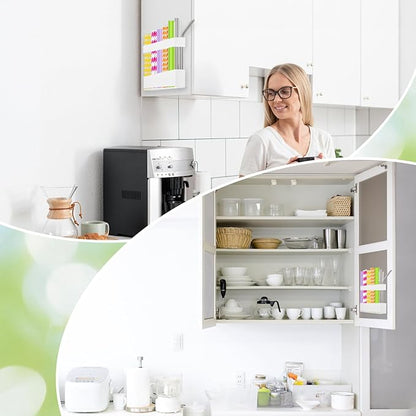 Straw holder for cabinet door,Acrylic Straw Organizer,Straws Dispense for Kitchen Counter and Cabinet Door (white)