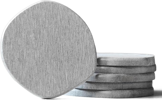Diatomaceous Earth Coasters Set of 6 for Drinks, Moisture Water Absorbent Stone Coasters for Table Desk at Work, Water Absorbing Instant Drying Diatomite, Modern Light Grey