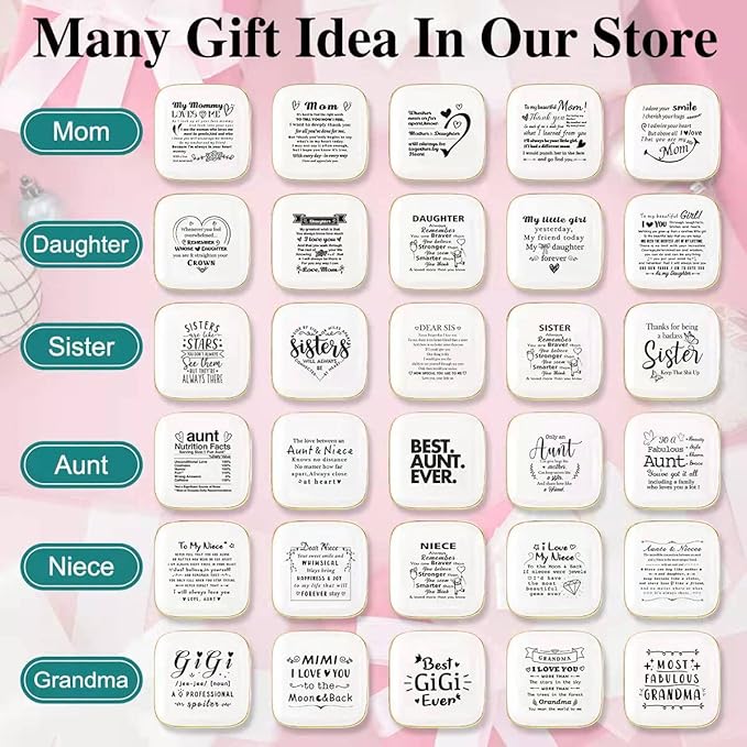 Grandma Jewelry Dish Ring Tray Plate,Unique Grandma Birthday Christmas Meaningful Gifts for Grandma from Grandchild - It’s A Special Bond