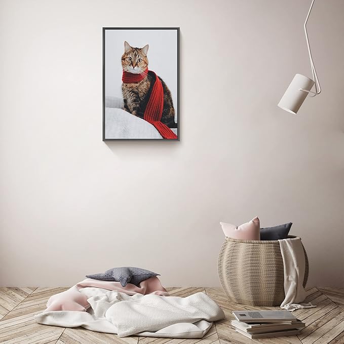 jenesaisquoi Upload Your Photo Image Custom Personalized Photo to Poster Printing Home Decor Wall Art Prints (Black Frame, 16" x 24")