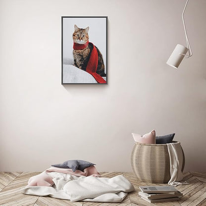 jenesaisquoi Upload Your Photo Image Custom Personalized Photo to Poster Printing Home Decor Wall Art Prints (Black Frame, 16" x 24")