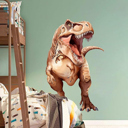 Large Dinosaur Wall Decals, Tyrannosaurus Dino Wall Stickers Vinyl Peel and Stick Wall Decal Self Adhesive Wall Art Sticker for Baby Nursery Kids Room Home Decor (30.7 * 48.8in)