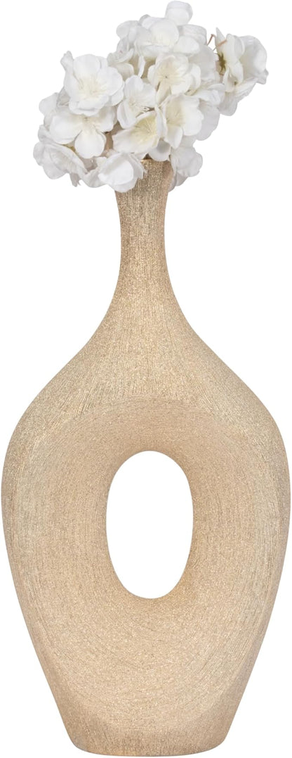 Sagebrook Home Ceramic Vase - Bring Elegance to Your Space with Unique Decor