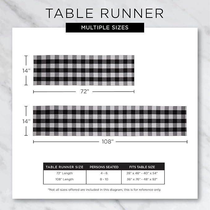 DII Variegated Tabletop Collection, Table Runner3x108, Off-White